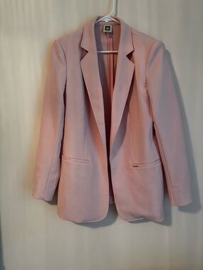 Women's Light Pink Blazer Jacket Anne Klein Medium